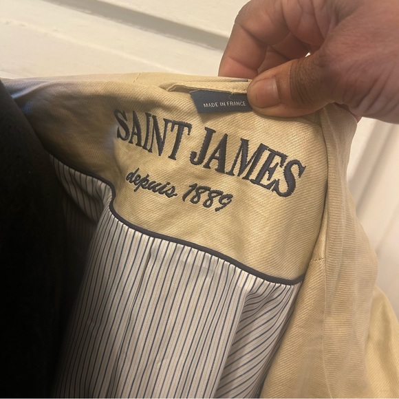 Saint James Women's Hooded Double-Breasted Jacket Lightweight - Picture 6 of 9